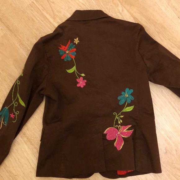 1970s inspired embroidered coat medium - Picture 6 of 8